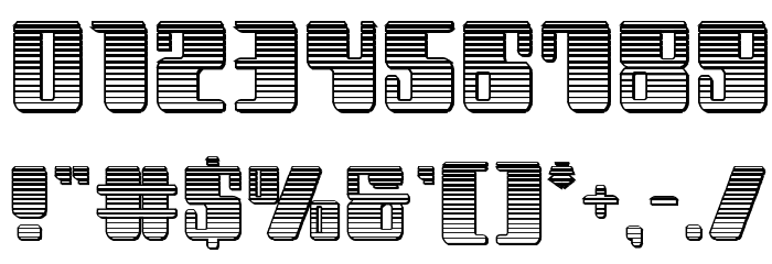 Zyborgs Chrome Font OTHER CHARS