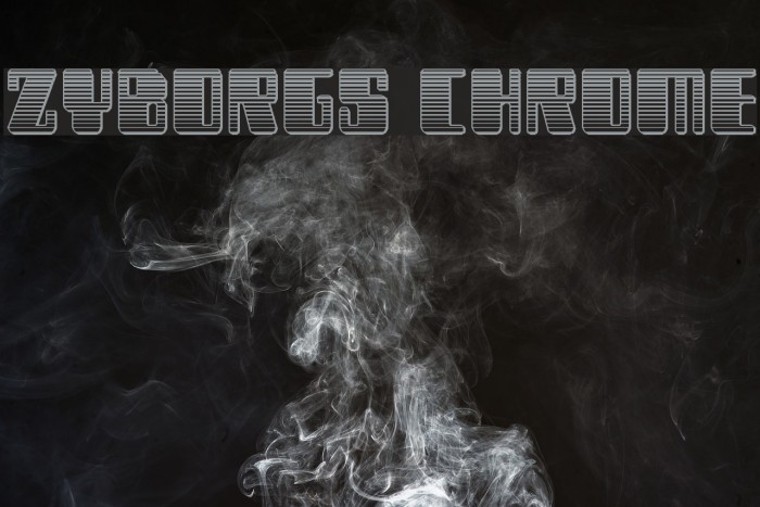 Zyborgs Chrome Font examples