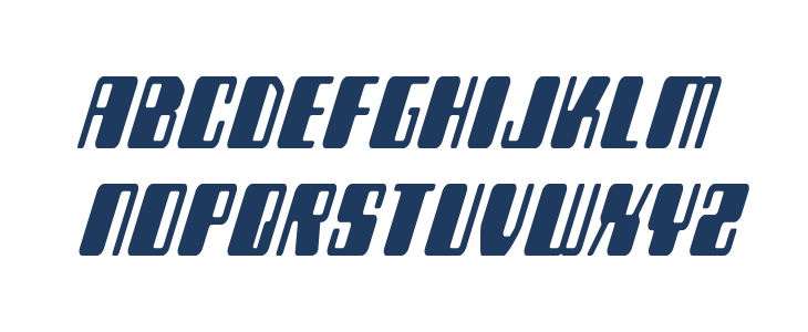 Zyborgs Condensed Italic Lowercase