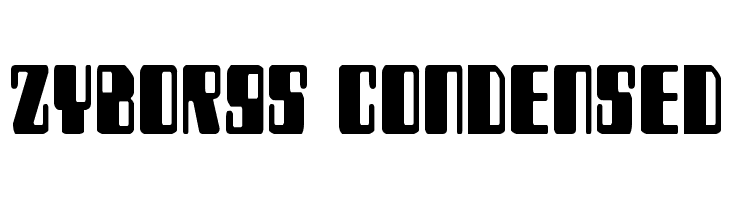 Zyborgs Condensed  font caratteri gratis