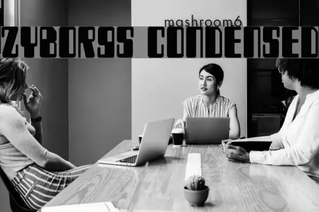 Zyborgs Condensed Font examples