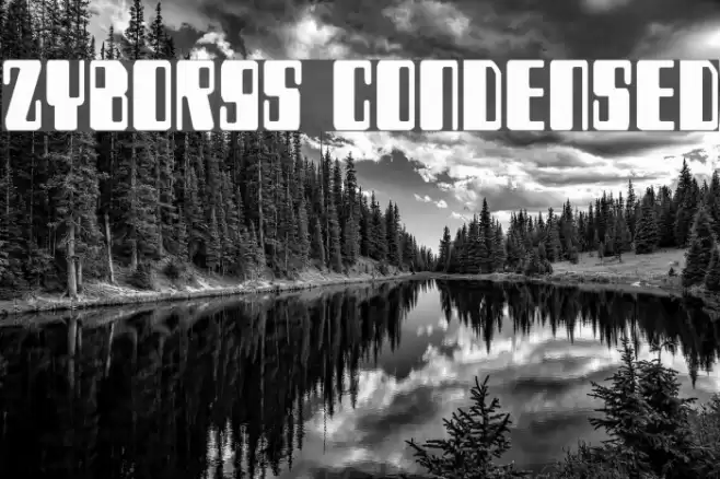 Zyborgs Condensed Font examples