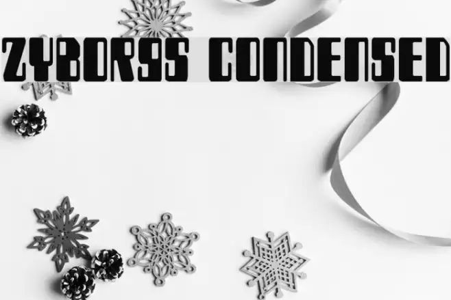 Zyborgs Condensed Font examples