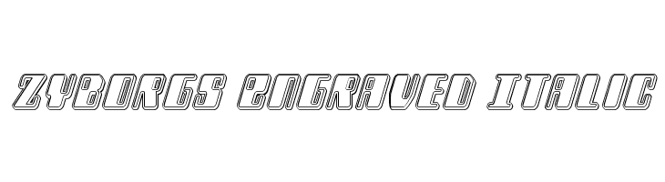 Zyborgs Engraved Italic  Fuentes Gratis Descargar
