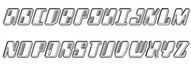 Zyborgs Engraved Italic 字体 大写
