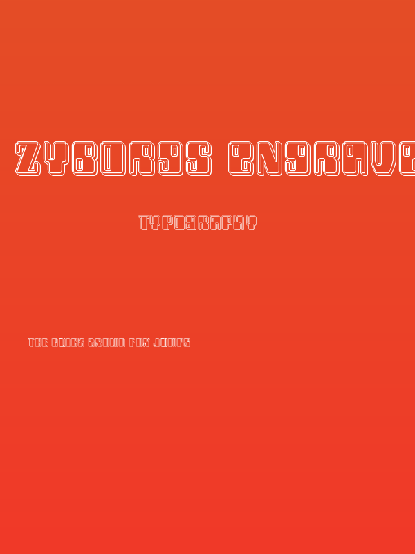 Zyborgs Engraved Poster