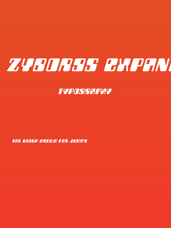 Zyborgs Expanded Italic Poster