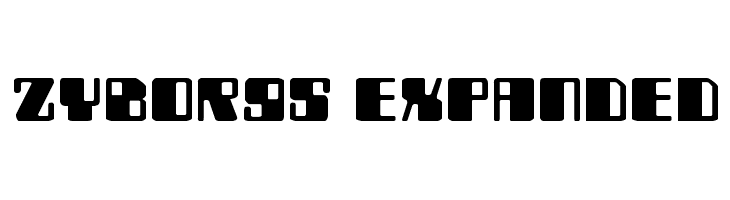 Zyborgs Expanded  Frei Schriftart Herunterladen