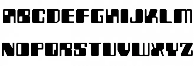Zyborgs Expanded Шрифта ВЕРХНИЙ
