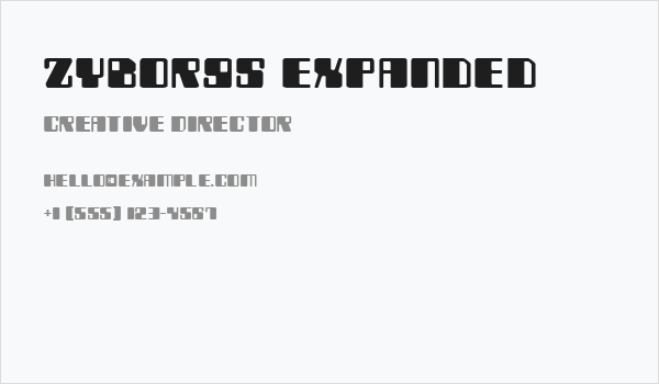 Zyborgs Expanded Business Card