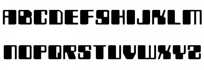 Zyborgs Expanded フォント 小文字