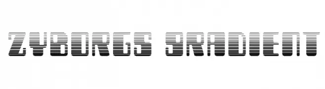 Zyborgs Gradient  Fuentes Gratis Descargar
