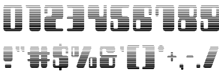 Zyborgs Gradient Font OTHER CHARS