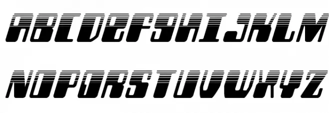 Zyborgs Halftone Italic फ़ॉन्ट अपरकेस