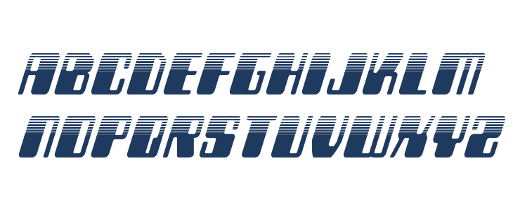 Zyborgs Halftone Italic Lowercase