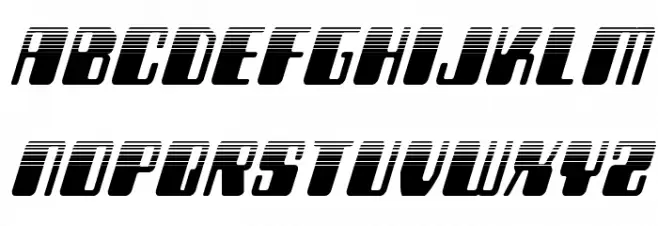 Zyborgs Halftone Italic Polices MINUSCULES