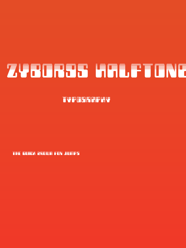 Zyborgs Halftone Poster