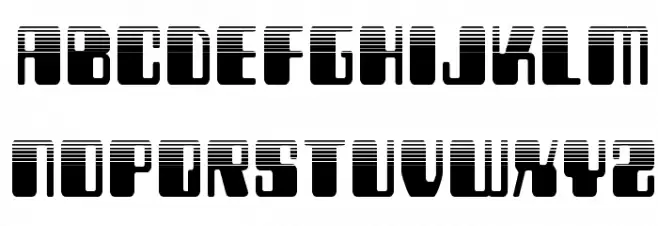 Zyborgs Halftone Schriftart Kleinbuchstaben