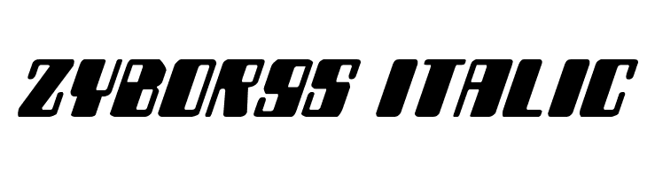 Zyborgs Italic Font