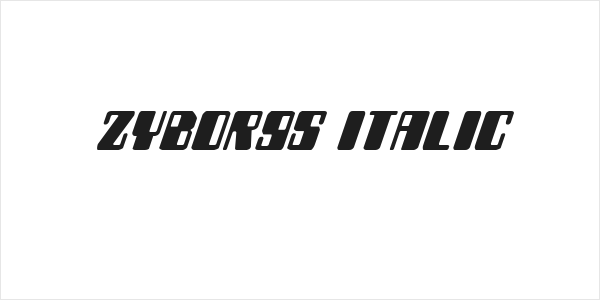 Zyborgs Italic Logo