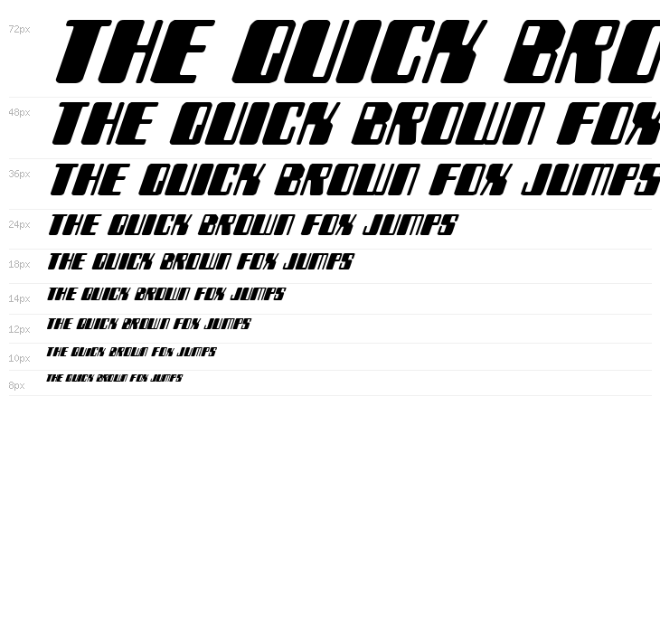 Zyborgs Italic Waterfall