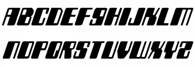 Zyborgs Italic Fuentes MINÚSCULAS