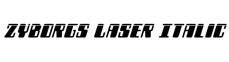 Zyborgs Laser Italic  免费字体下载