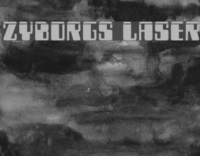 Zyborgs Laser Font examples