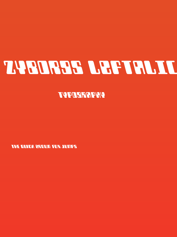 Zyborgs Leftalic Poster