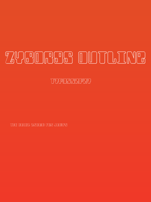 Zyborgs Outline Poster