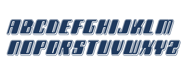 Zyborgs Punch Italic Lowercase