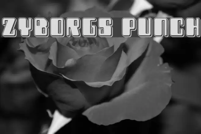 Zyborgs Punch Font examples
