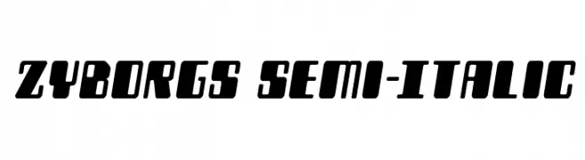 Zyborgs Semi-Italic 