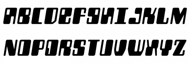 Zyborgs Semi-Italic Schriftart Groß
