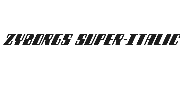 Zyborgs Super-Italic Logo