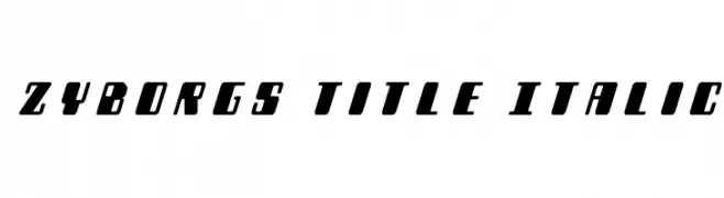 Zyborgs Title Italic 