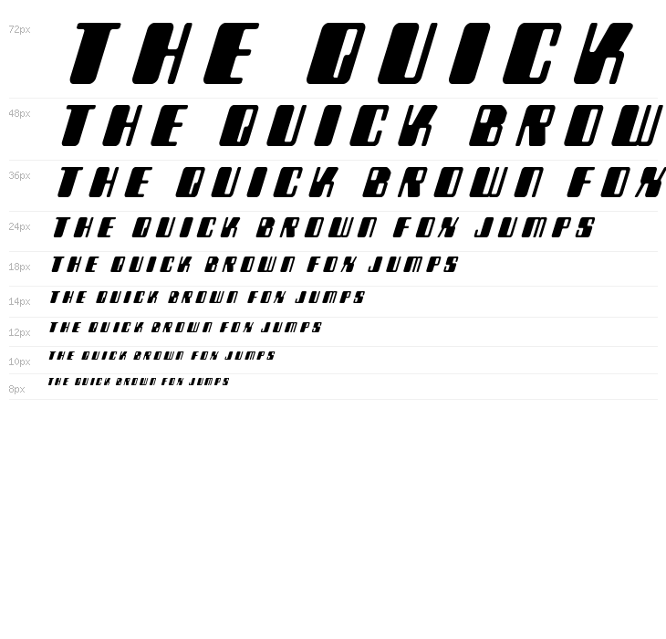 Zyborgs Title Italic Waterfall