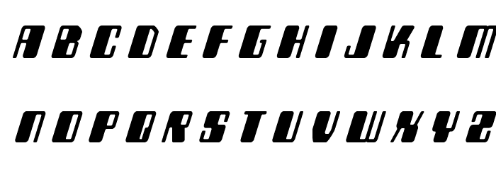 Zyborgs Title Italic Font LOWERCASE