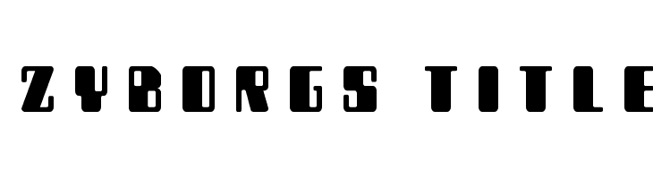 Zyborgs Title  免费字体下载