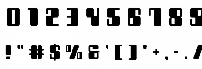 Zyborgs Title Font OTHER CHARS