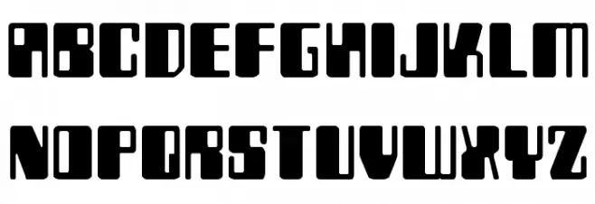 Zyborgs Schriftart Groß