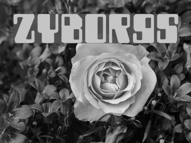 Zyborgs Schriftart examples