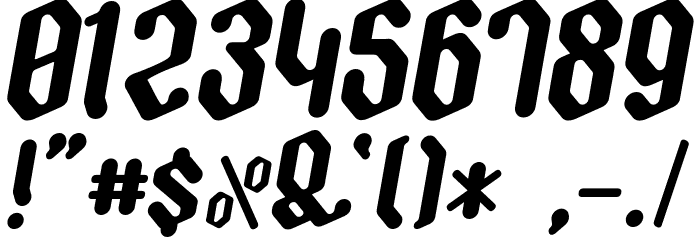 Zygoth Schriftart Anderer Schreiben