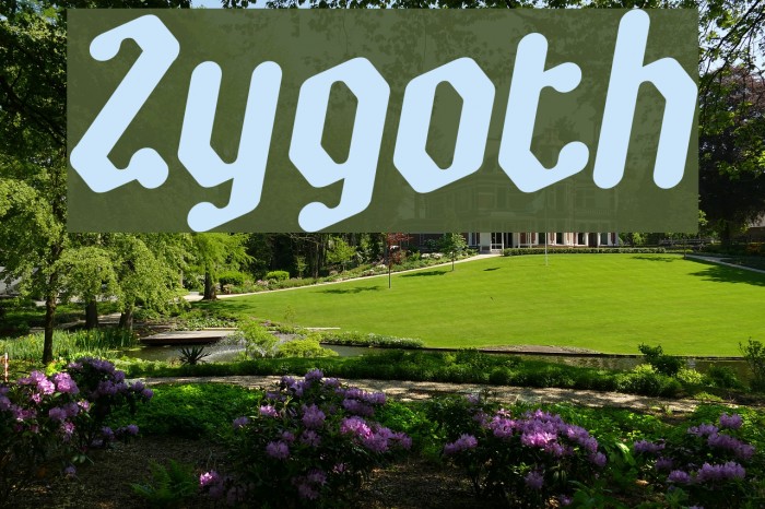 Zygoth Schriftart examples