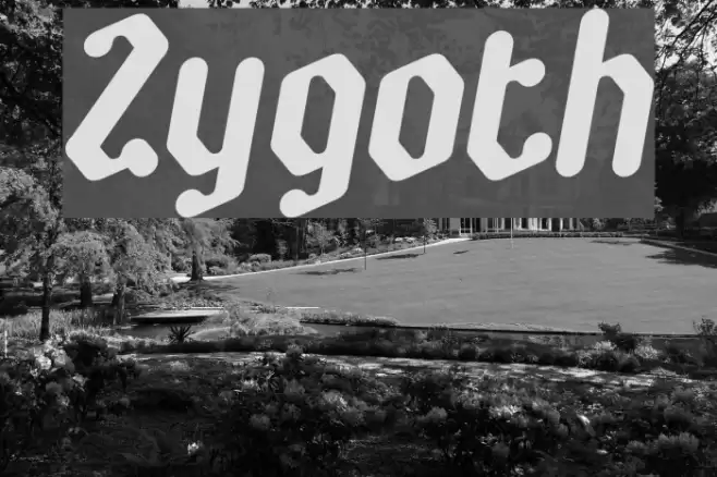 Zygoth Font examples