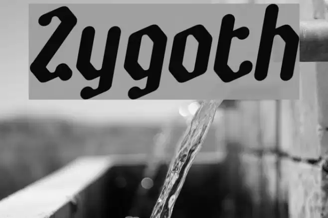 Zygoth Font examples