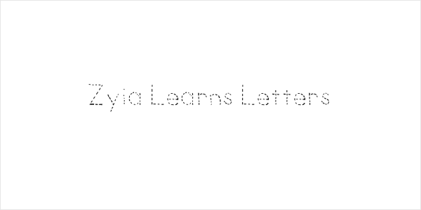Zyia Learns Letters Logo