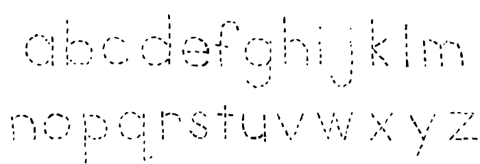 Zyia Learns Letters Font LOWERCASE