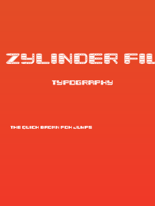 Zylinder Filled Regular Poster