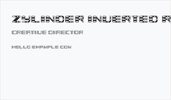 Zylinder Inverted Regular Business Card